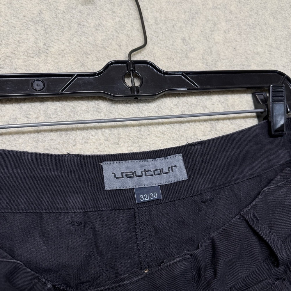 Vautour Cargo Utility Pants Black Multi Pocket Zip Ankle Tactical 32x30 - Picture 8 of 15